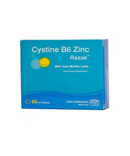 تصویر  قرص سیستین ب6 رازک   Cystin B6 Zink