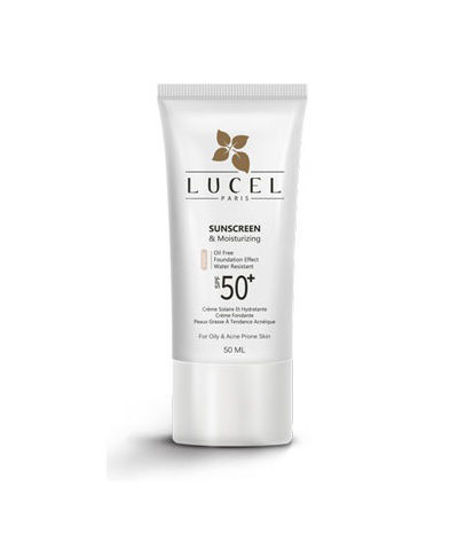 تصویر  لوسل کرم ضد افتاب مرطوب کننده پوست چرب رنگ بژ  LUCEL