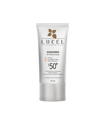 تصویر  لوسل کرم ضد افتاب مرطوب کننده پوست چرب رنگ متوسط   LUCEL