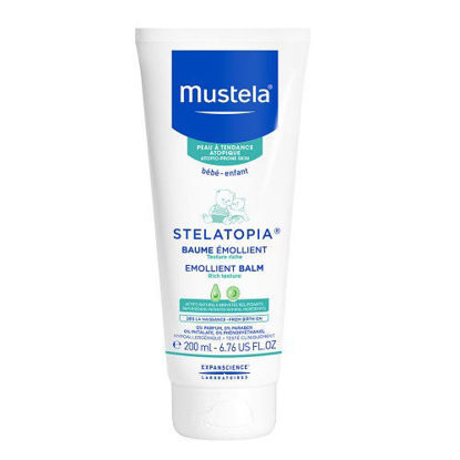 تصویر  بالم نرم کننده صورت و بدن کودک استلاتوپیا موستلا    mustela