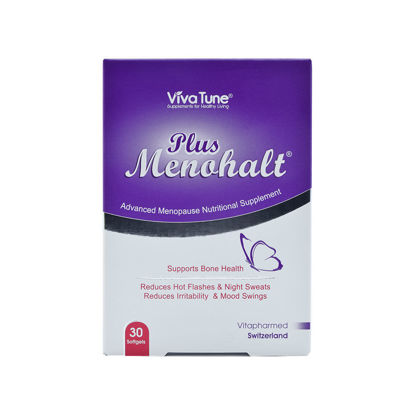 تصویر  کپسول نرم ژلاتینی منوهالت پلاس ویواتیون       Viva Tune Plus Menohalt