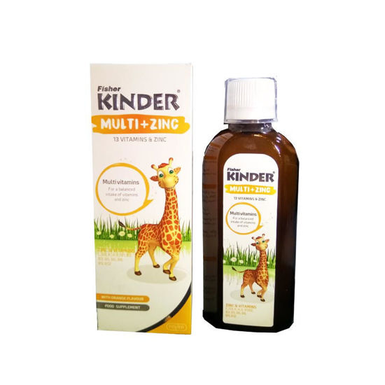 تصویر  شربت مولتی ویتامین همراه با زینک فیشر کیندر     Fisher Kinder Multi + Zinc Syrup